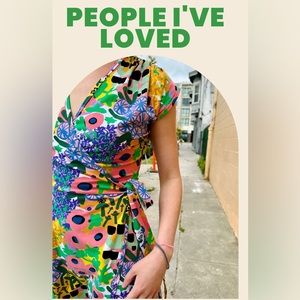 NWT Nooworks limited edition People I’ve loved print wrap dress (out of print)